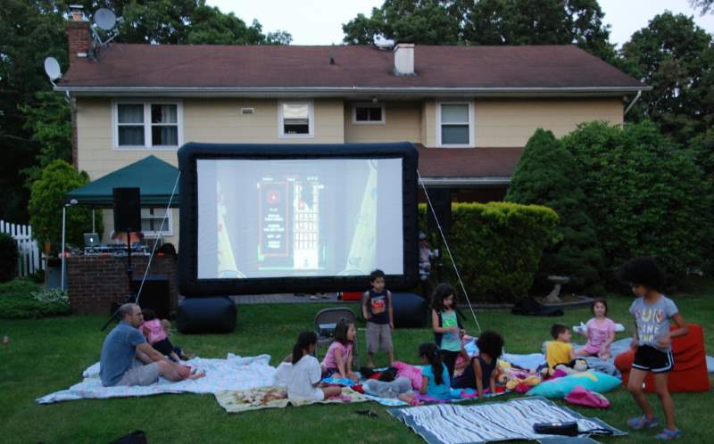 The Big Bounce Theory Inflatable Movie Screens In Suffolk County New York