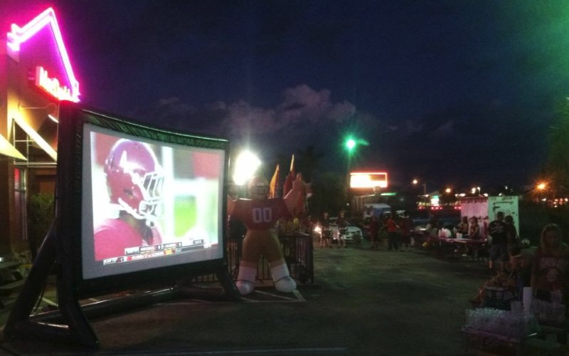 BlueFish Outdoor Movies inflatable movie screen rental companies in Georgia