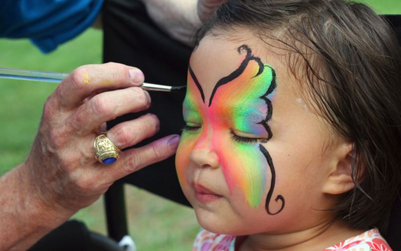 Funny Cheeks Face Painting in FL