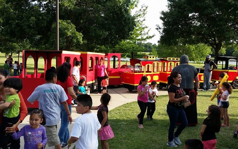 Fun Times Party Rentals Trackless Train Rentals in Collin County Texas