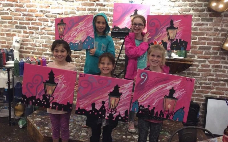 Muse Paint Bar Kids Parties in MA