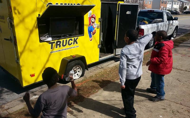 next level video game truck boys birthday parties in maryland