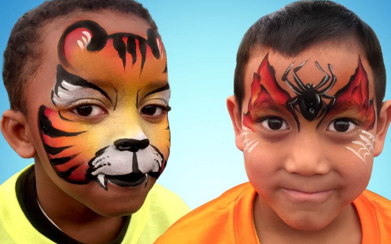 painted you face painter entertainers for hire in CT