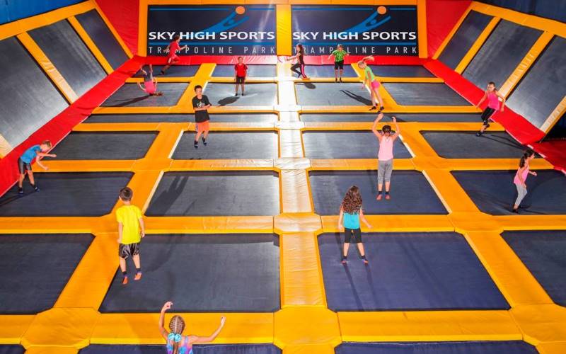 Sky High Sports Kids Birthday Party Places in Los Angeles County California