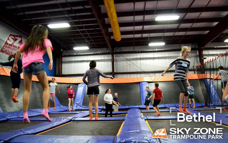 Sky Zone Bethel kids party places in Fairfield County Connecticut