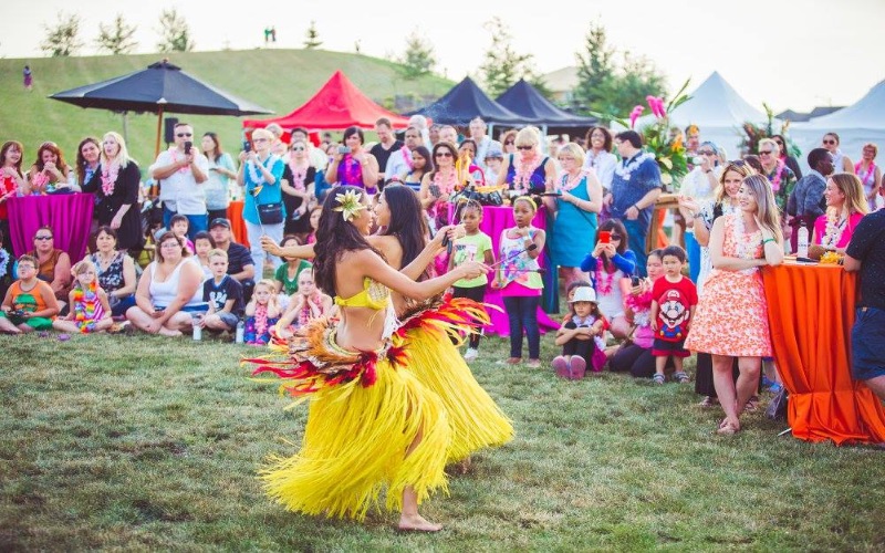 The Dancing Fire in California for Hawaiian Luau Parties