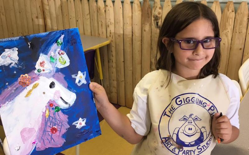 Art Studio Parties for Kids The Giggling Pig in