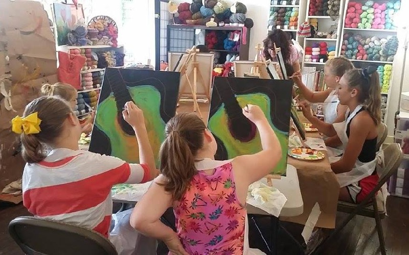 You're So Crafty pottery studio parties in Texas
